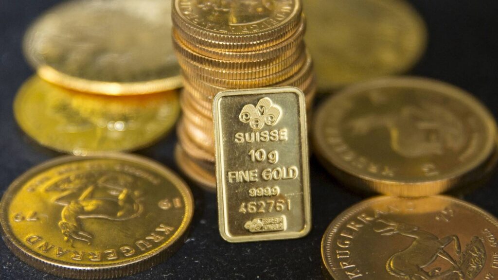 Gold declines 1% with the decline of fears of the trade war and anticipation of American data